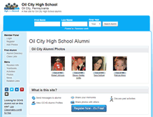 Tablet Screenshot of oilcityhighschool.org